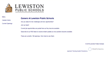 Tablet Screenshot of lewistonpublicschools.hrmdirect.com